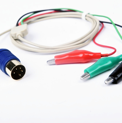 EMG Beschermde Krokodilleklemmen met 3 de Krokodillekabel van de 5 spelddin Schakelaar