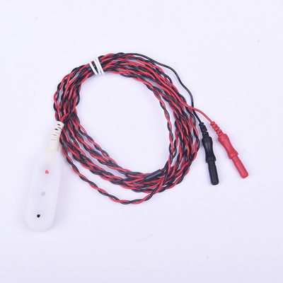 EMG Elektrode 25mm van de Opnamebar Afstand Gekleurd Wit met Twee Lood