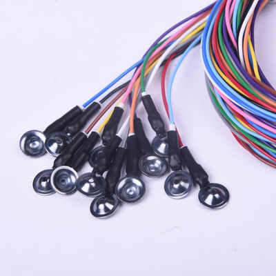 Multicolored Elektrode van de EEGkop met 10mm AgCL de Koppen van het Chlorideeeg