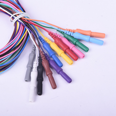 Multicolored Elektrode van de EEGkop met 10mm AgCL de Koppen van het Chlorideeeg