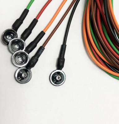 Multicolored Elektrode van de EEGkop met 10mm AgCL de Koppen van het Chlorideeeg