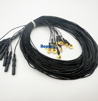 Herbruikbare EEG-bekerelektroden met goudverf en 3m kabel
