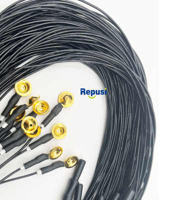 Herbruikbare EEG-bekerelektroden met goudverf en 3m kabel